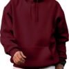 Mens Casual Cotton Hooded Collar Drawstring Hoodies Pullover Sweatshirts Casual Long Sleeve Shirts