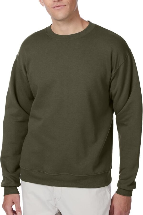 Men's Ecosmart Fleece Sweatshirt. Pullover Crewneck Sweatshirt. Big & Tall. 1 or 2 Pack