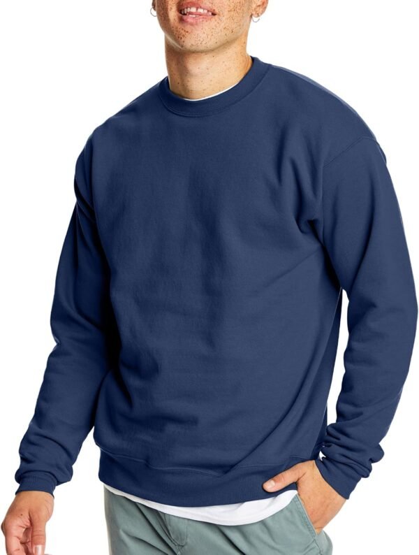 Men's Ecosmart Fleece Sweatshirt. Pullover Crewneck Sweatshirt. Big & Tall. 1 or 2 Pack