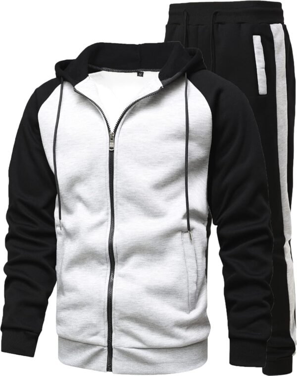 Men's 2 Pieces Tracksuits Running Sports Suits Drawstring Waistband Sweatsuit